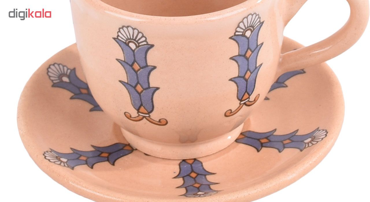 ست فنجان و نعلبکی طرح نیلوفرآبی کد 00-02