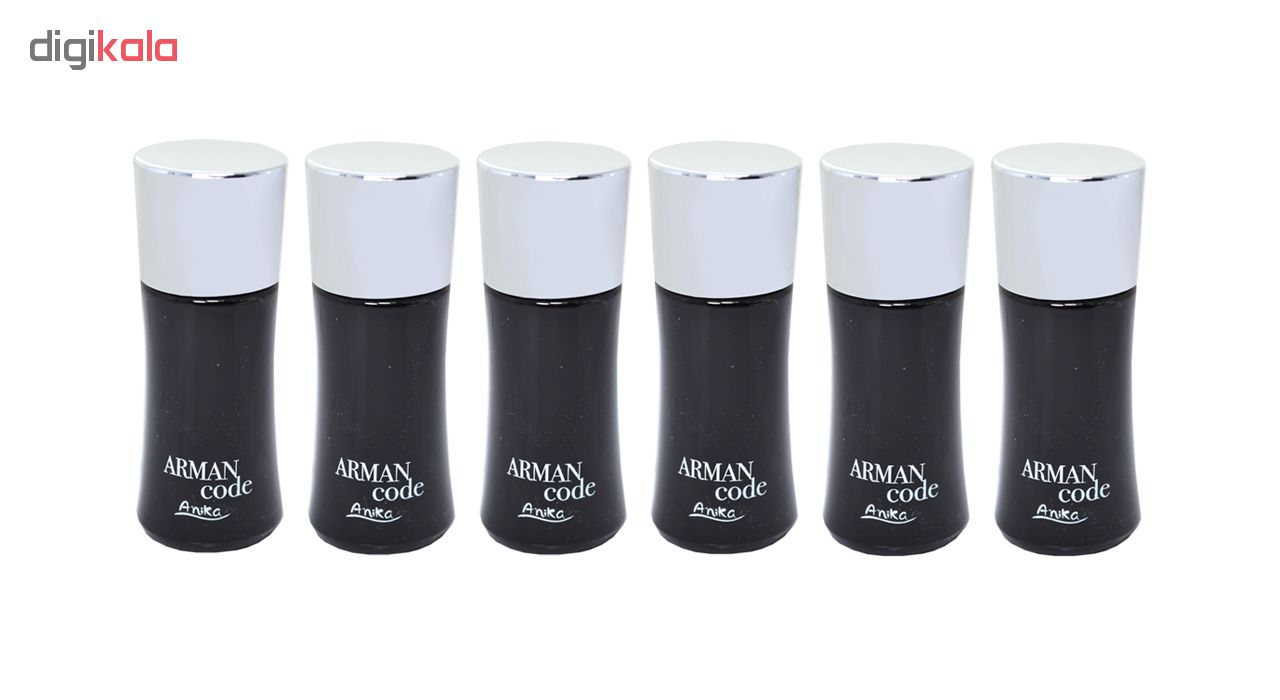 عطر جیبی مردانه آنیکا مدل Arman code حجم 30 میلی‌لیتر مجموعه 6 عددی