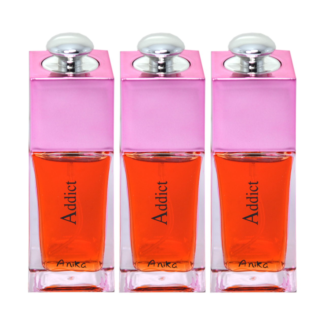 عطر جیبی زنانه آنیکا مدل Addict حجم 30 میلی‌لیتر مجموعه 3 عددی