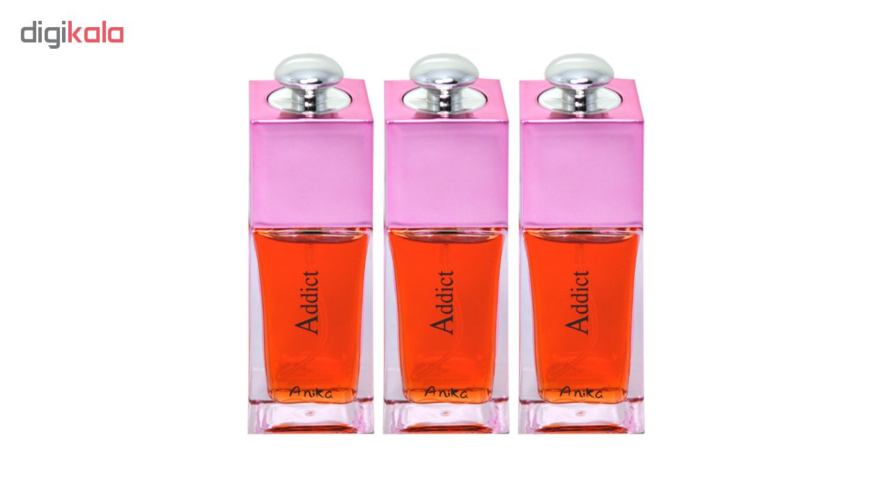 عطر جیبی زنانه آنیکا مدل Addict حجم 30 میلی‌لیتر مجموعه 3 عددی