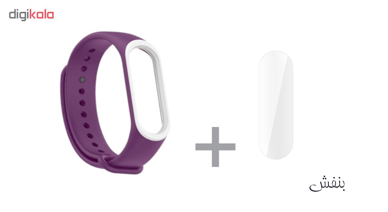 بند سومگ مدل SMG-K3 مناسب برای مچ بند هوشمند شیائومی Mi Band 4 به همراه محافظ صفحه نمایش