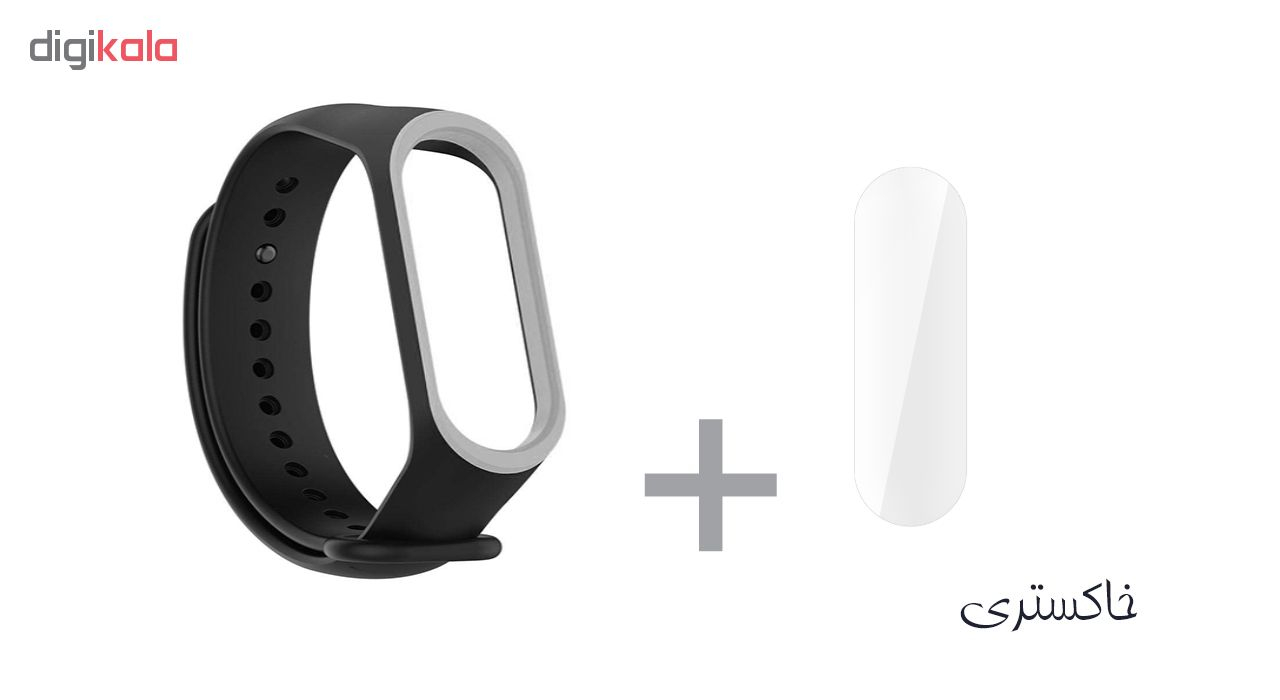 بند سومگ مدل SMG-K3 مناسب برای مچ بند هوشمند شیائومی Mi Band 4 به همراه محافظ صفحه نمایش