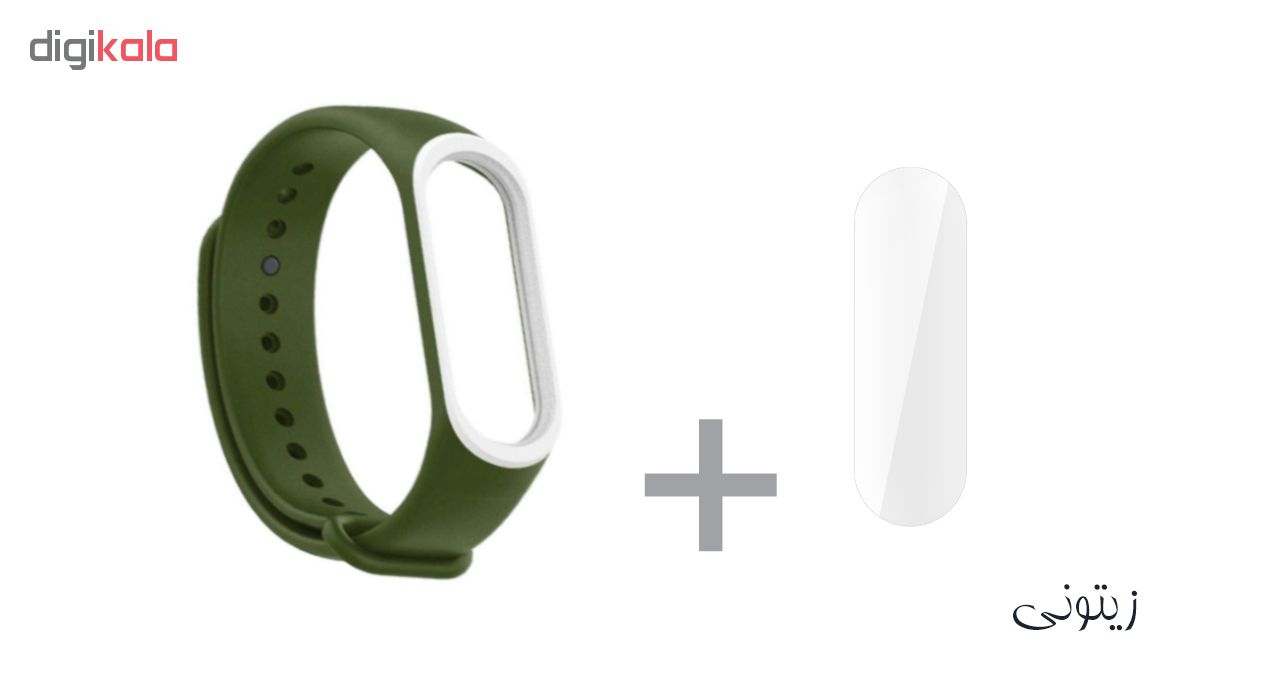 بند سومگ مدل SMG-K3 مناسب برای مچ بند هوشمند شیائومی Mi Band 4 به همراه محافظ صفحه نمایش