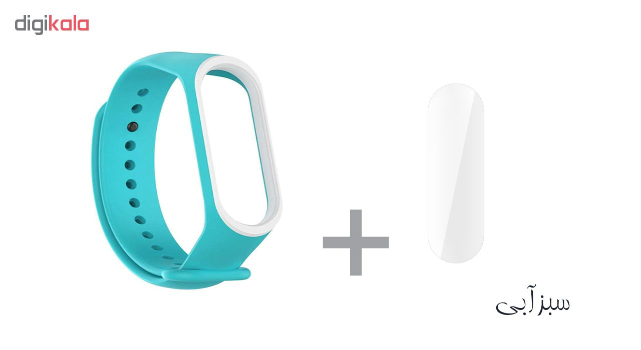 بند سومگ مدل SMG-K3 مناسب برای مچ بند هوشمند شیائومی Mi Band 4 به همراه محافظ صفحه نمایش