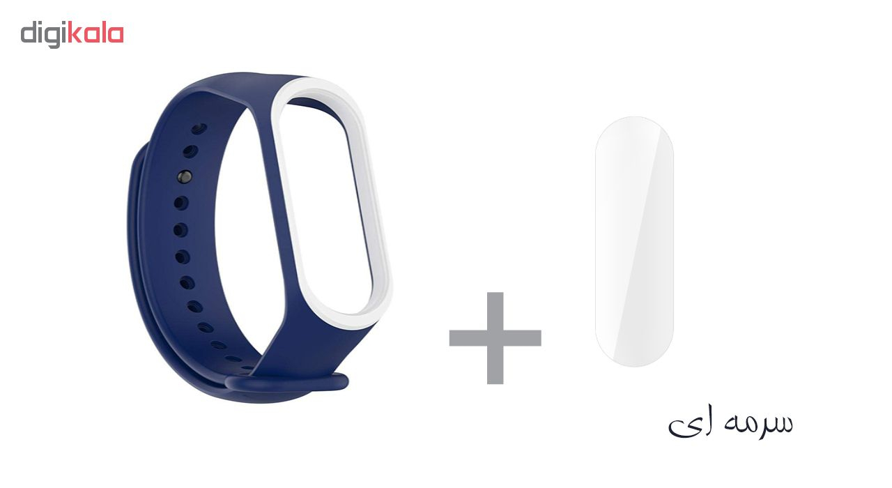 بند سومگ مدل SMG-K3 مناسب برای مچ بند هوشمند شیائومی Mi Band 4 به همراه محافظ صفحه نمایش