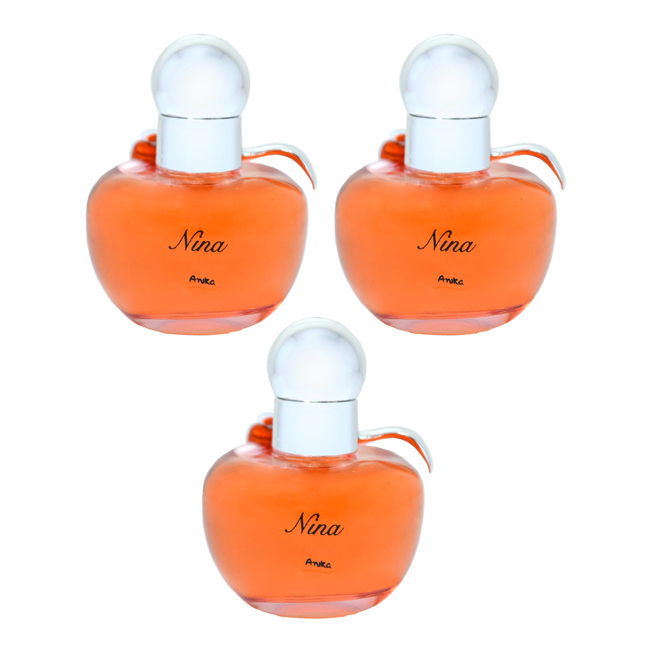 عطر جیبی زنانه آنیکا مدل Nina حجم 30 میلی‌لیتر مجموعه 3 عددی