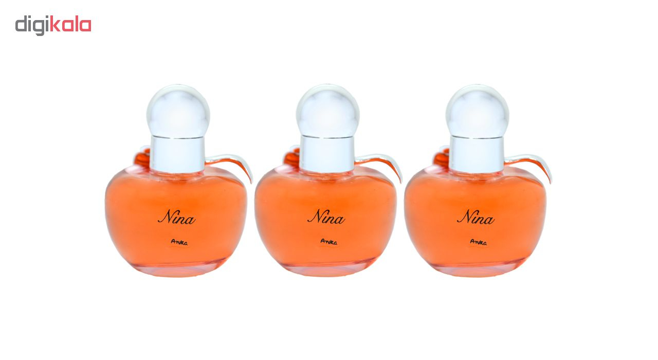 عطر جیبی زنانه آنیکا مدل Nina حجم 30 میلی‌لیتر مجموعه 3 عددی