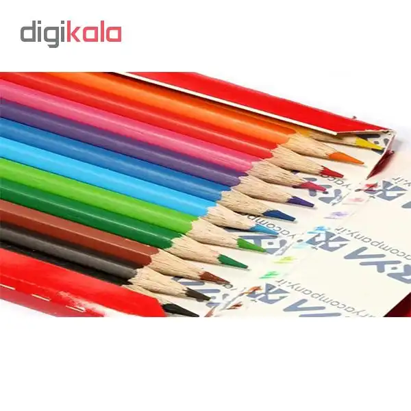 مداد رنگی 12 رنگ آریا کد 3016 بسته 2 عددی