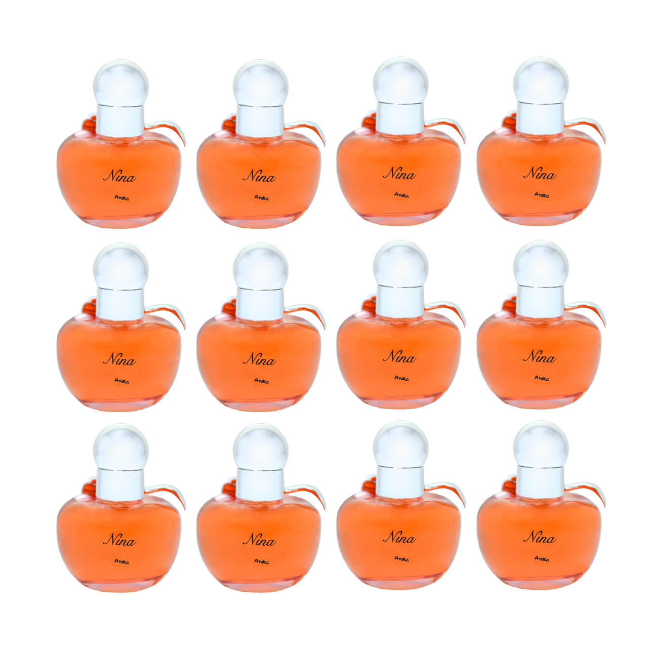 عطر جیبی زنانه آنیکا مدل Nina حجم 30 میلی‌لیتر مجموعه 12 عددی
