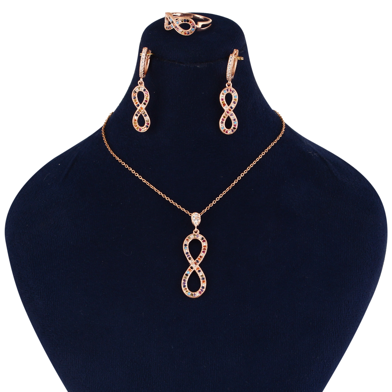 نیم ست نقره زنانه مد و کلاس کد MC-469