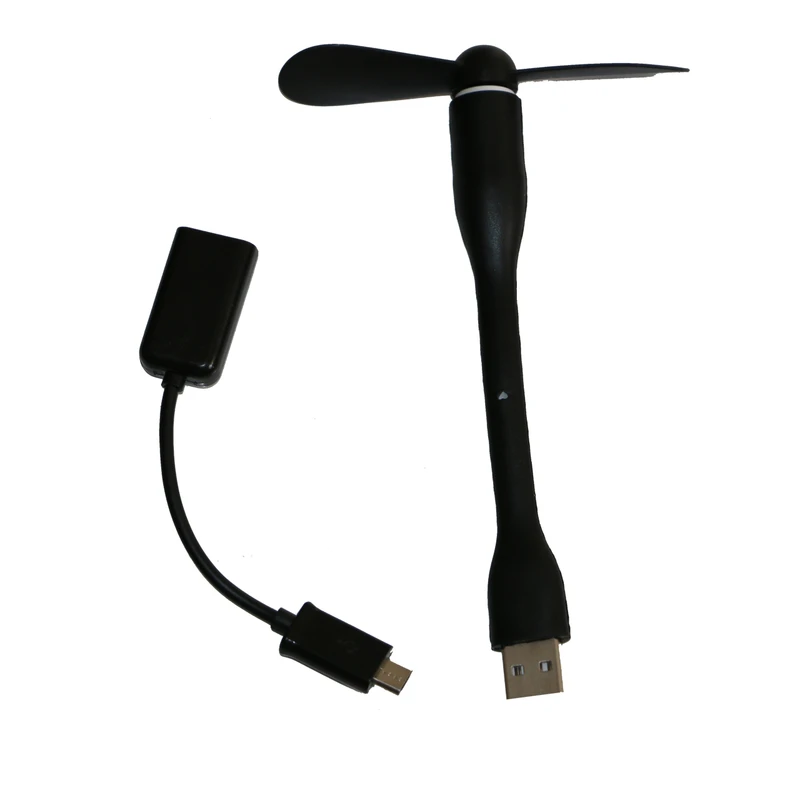 پنکه همراه mini USB مدل Mb-68 به همراه مبدل OTG microUSB