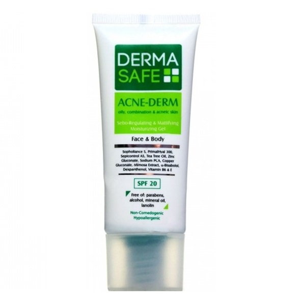 ژل مرطوب کننده درما سیف مدل Acne-Derm حجم 40 میلی لیتر