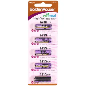 باتری 23A گلدن پاور مدل Eco Total Alkaline G بسته 5 عددی