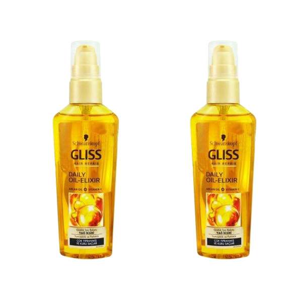 روغن مو گلیس مدل OIL-EILXIR کد 6235 حجم 75 میلی لیتر مجموعه 2 عددی روغن مو گلیس مدل OIL-EILXIR کد 6235 حجم 75 میلی لیتر مجموعه 2 عددی