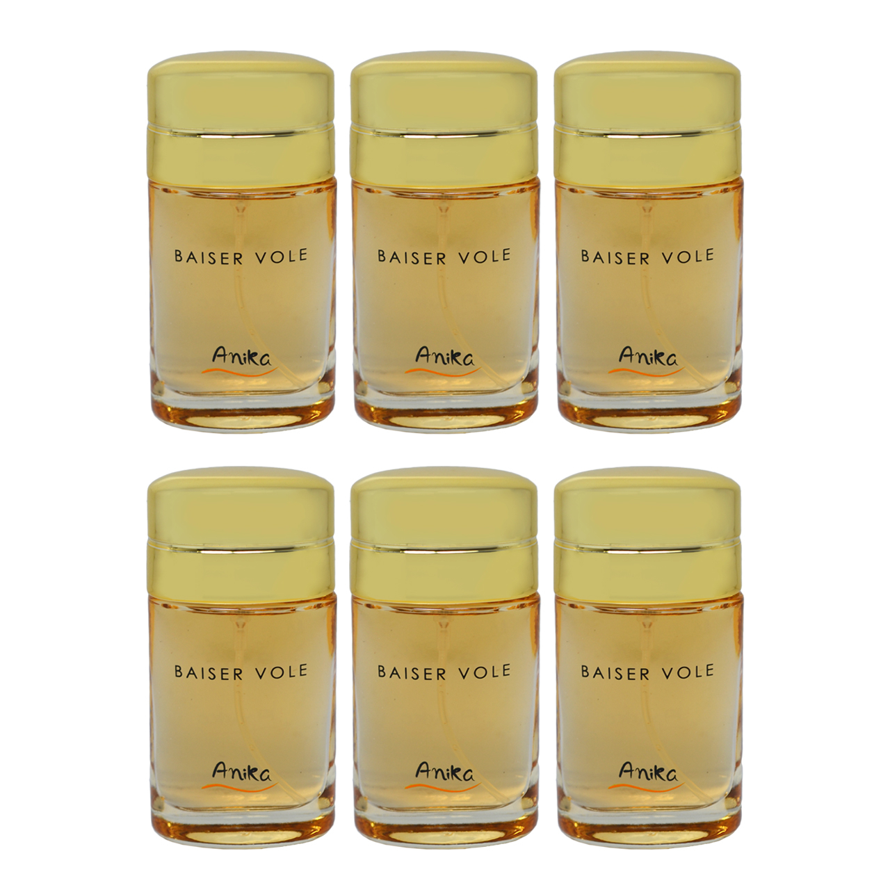 عطر جیبی زنانه آنیکا مدل BASER VOLE حجم 25 میلیلیتر مجموعه 6 عددی