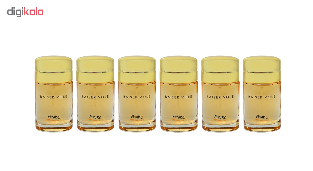 عطر جیبی زنانه آنیکا مدل BASER VOLE حجم 25 میلی‌لیتر مجموعه 6 عددی