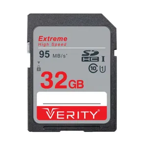 کارت حافظه SDHC وریتی مدل V30 کلاس 10 استاندارد UHS-I سرعت 95MBps ظرفیت 32 گیگابایت