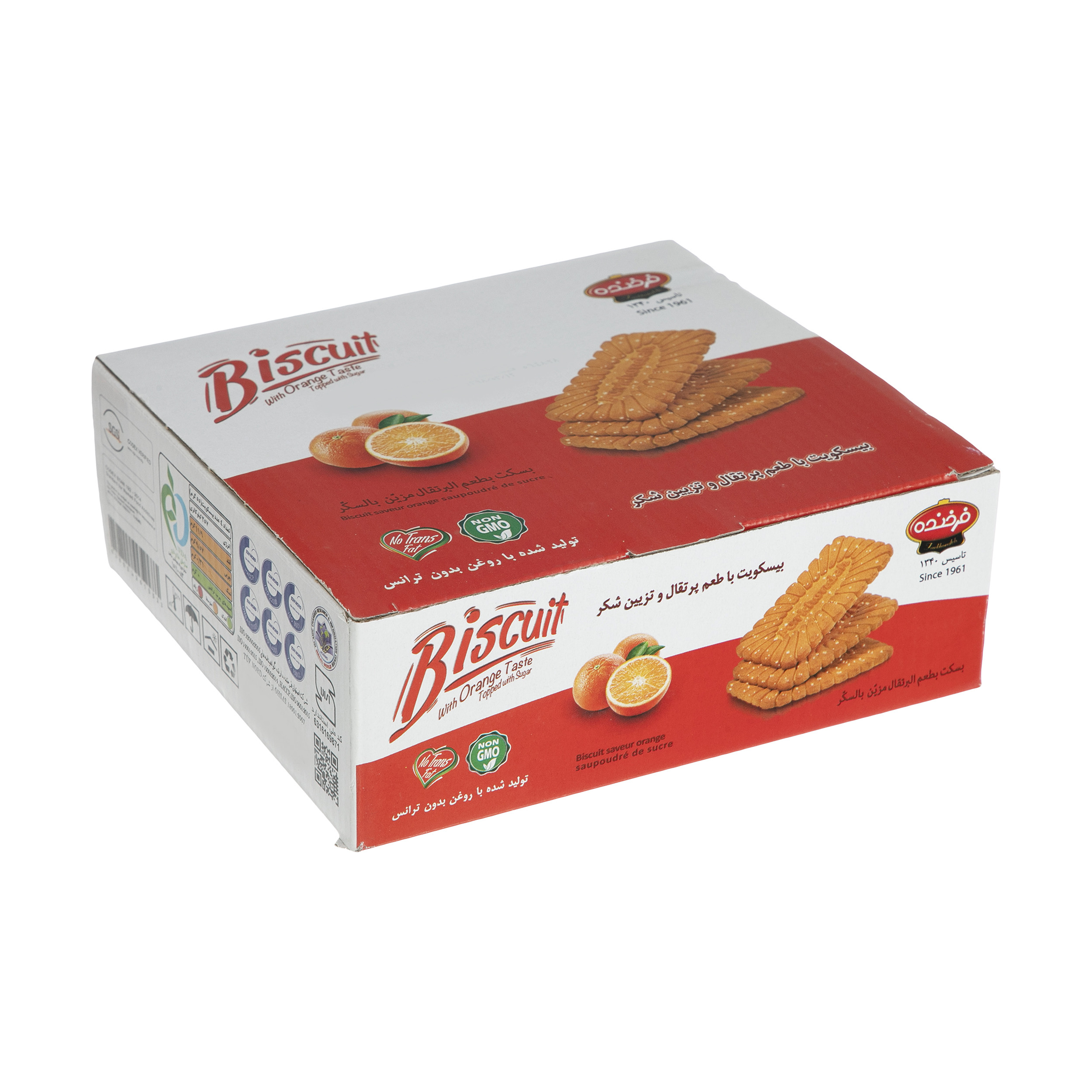 بیسکویت پرتقال فرخنده مقدار 750 گرم