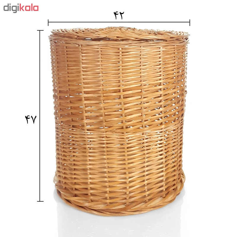 عکس شماره 3 : سبد رخت چرک حصیری کد l212