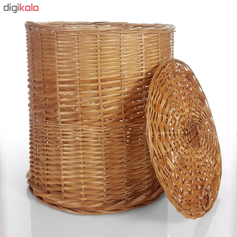 عکس شماره 5 : سبد رخت چرک حصیری کد l212