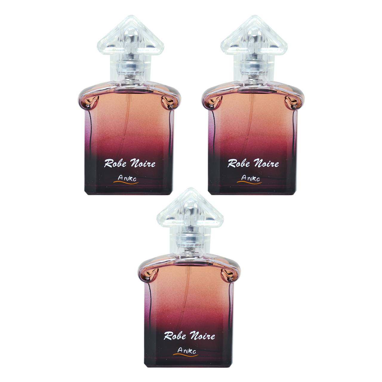 عطر جیبی زنانه آنیکا مدل Robe Noire حجم 25 میلی‌لیتر مجموعه 3 عددی