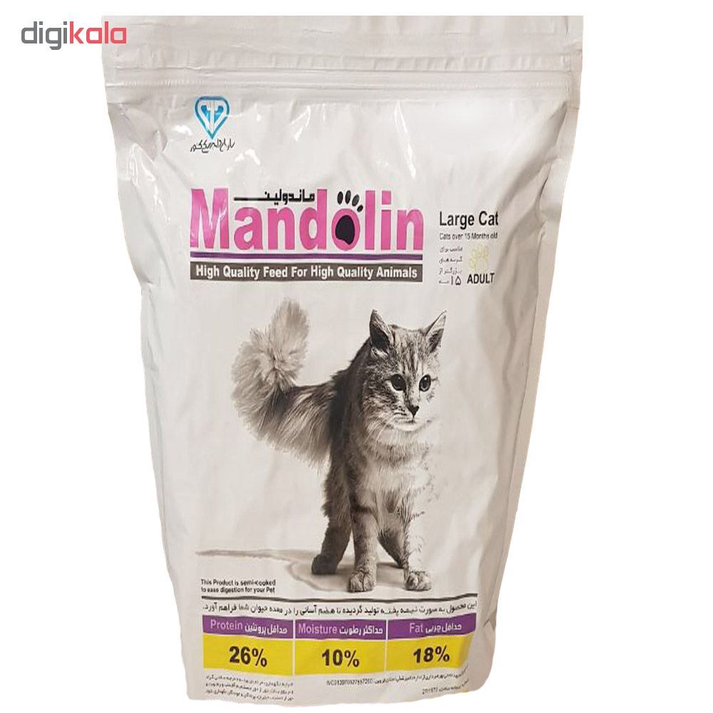 غذای خشک گربه ماندولین مدل CA02 وزن 2.5 کیلوگرم