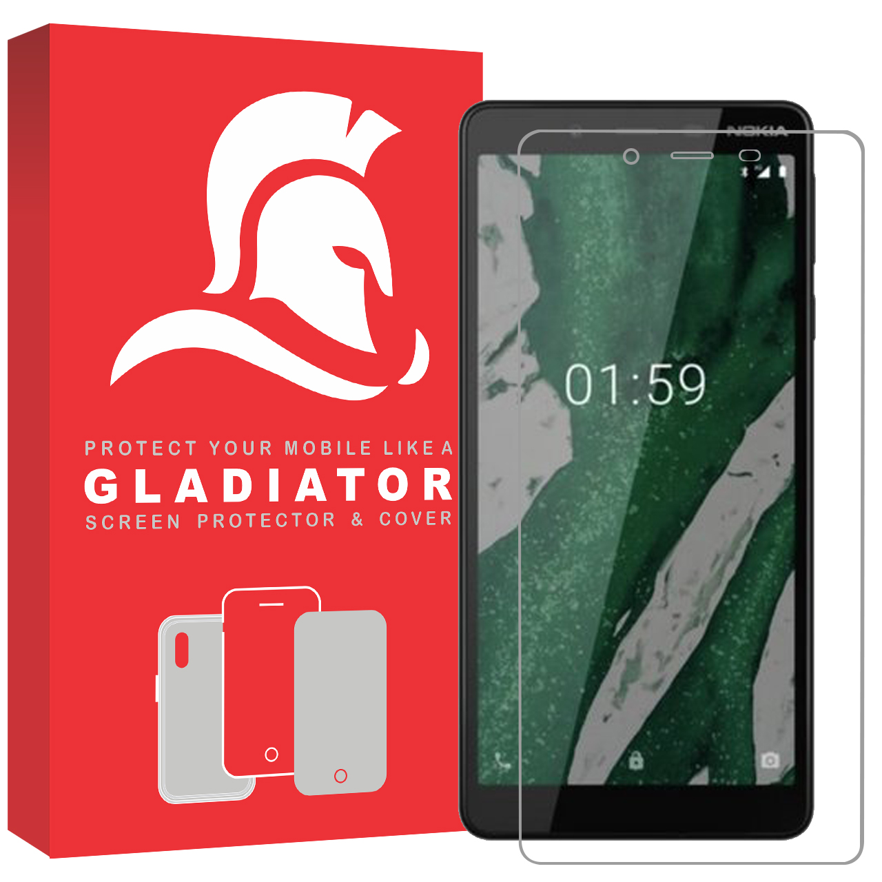 نقد و بررسی محافظ صفحه نمایش گلادیاتور مدل GLN1000 مناسب برای گوشی موبایل نوکیا 1 plus توسط خریداران