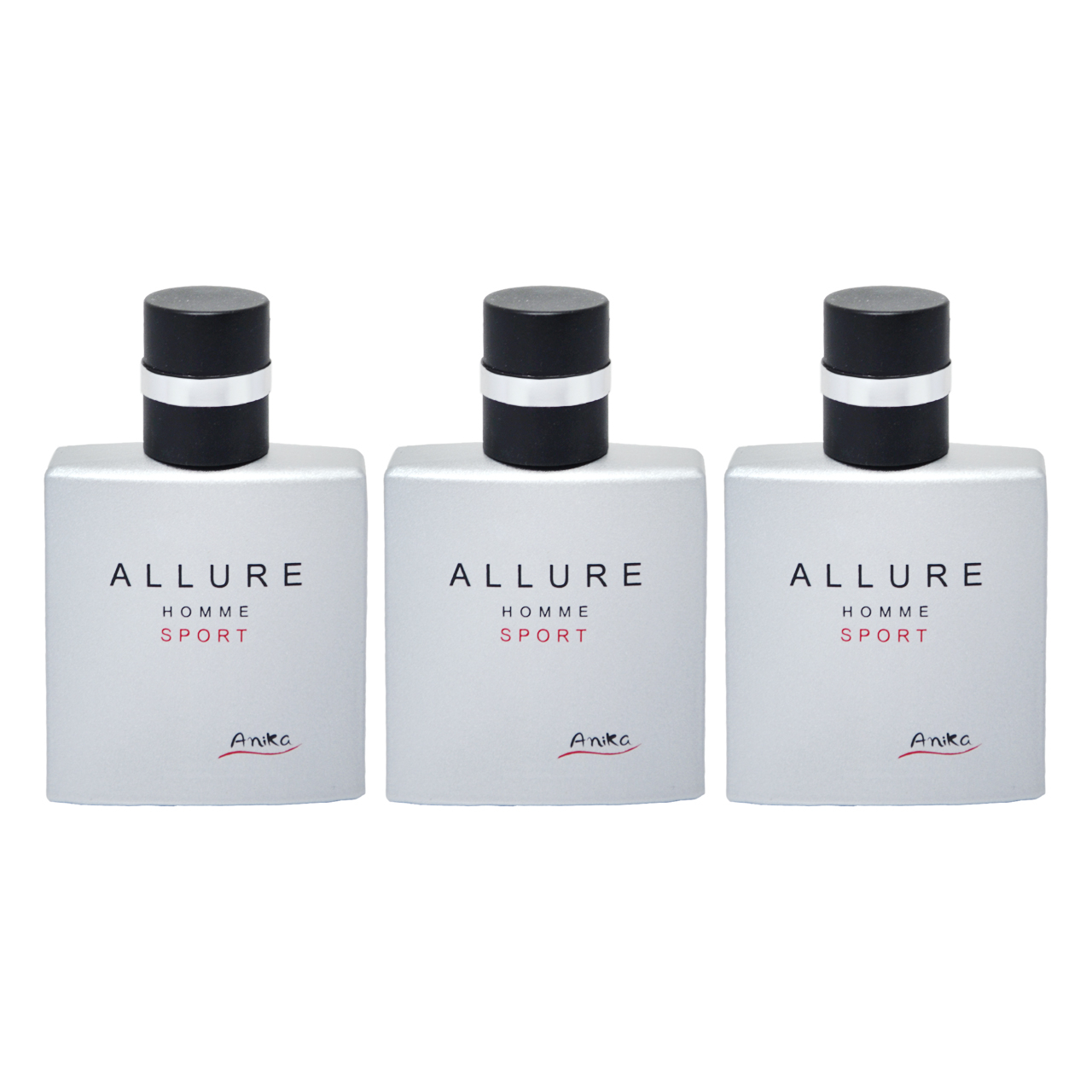 عطر جیبی مردانه آنیکا مدل Allure Homme Sport حجم 25 میلی‌لیتر مجموعه 3 عددی