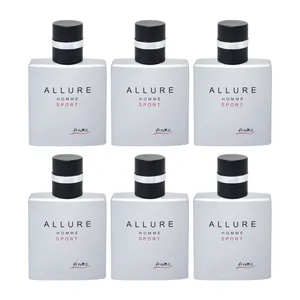 عطر جیبی مردانه آنیکا مدل Allure Homme Sport حجم 25 میلی‌لیتر مجموعه 6 عددی