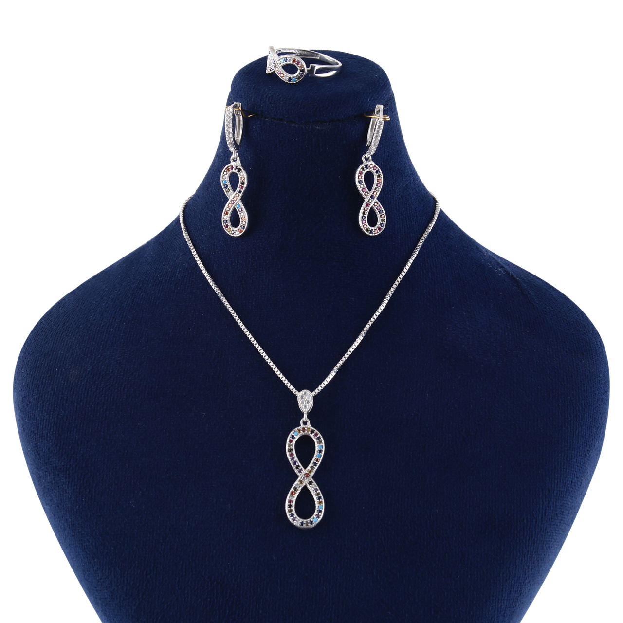 نیم ست نقره زنانه مد و کلاس کد MC-466