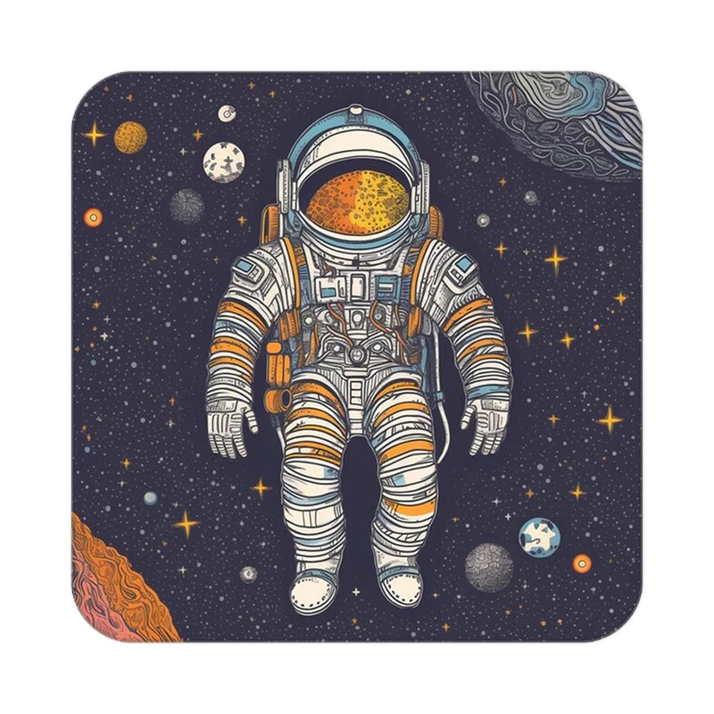 زیر لیوانی کاکتی طرح فضانورد مدل mp46392