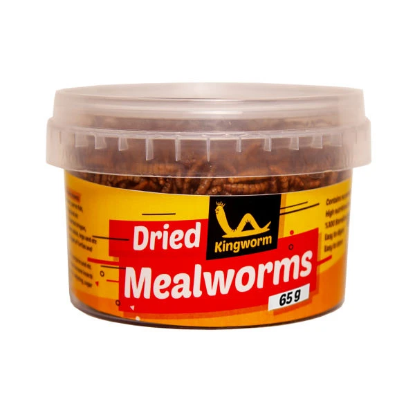  غذای خشک حیوانات کینگ ورم مدل mealworm MWA65 وزن 65 گرم