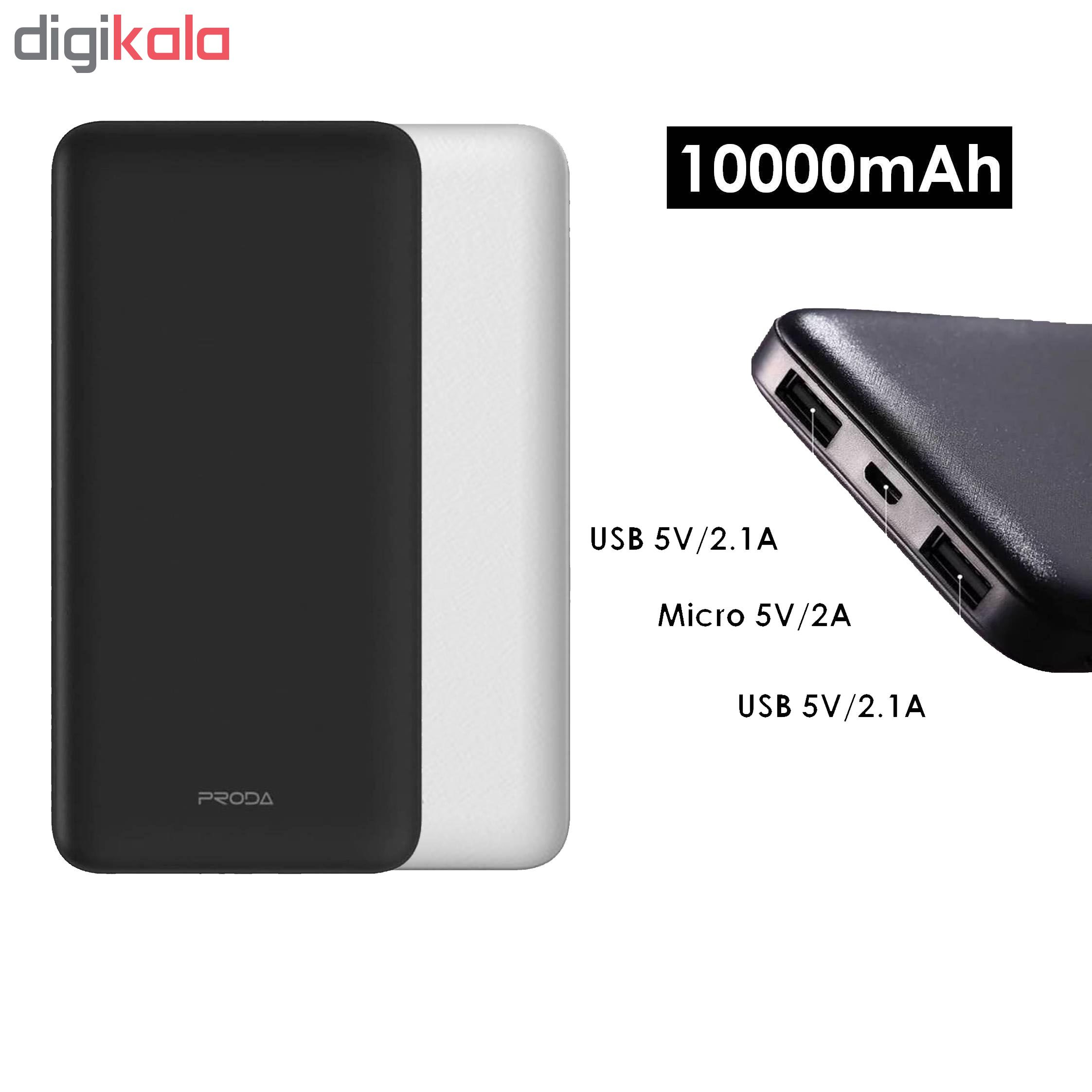 شارژر همراه  پرودا مدل PD-P12 ظرفیت 10000 میلی آمپر ساعت