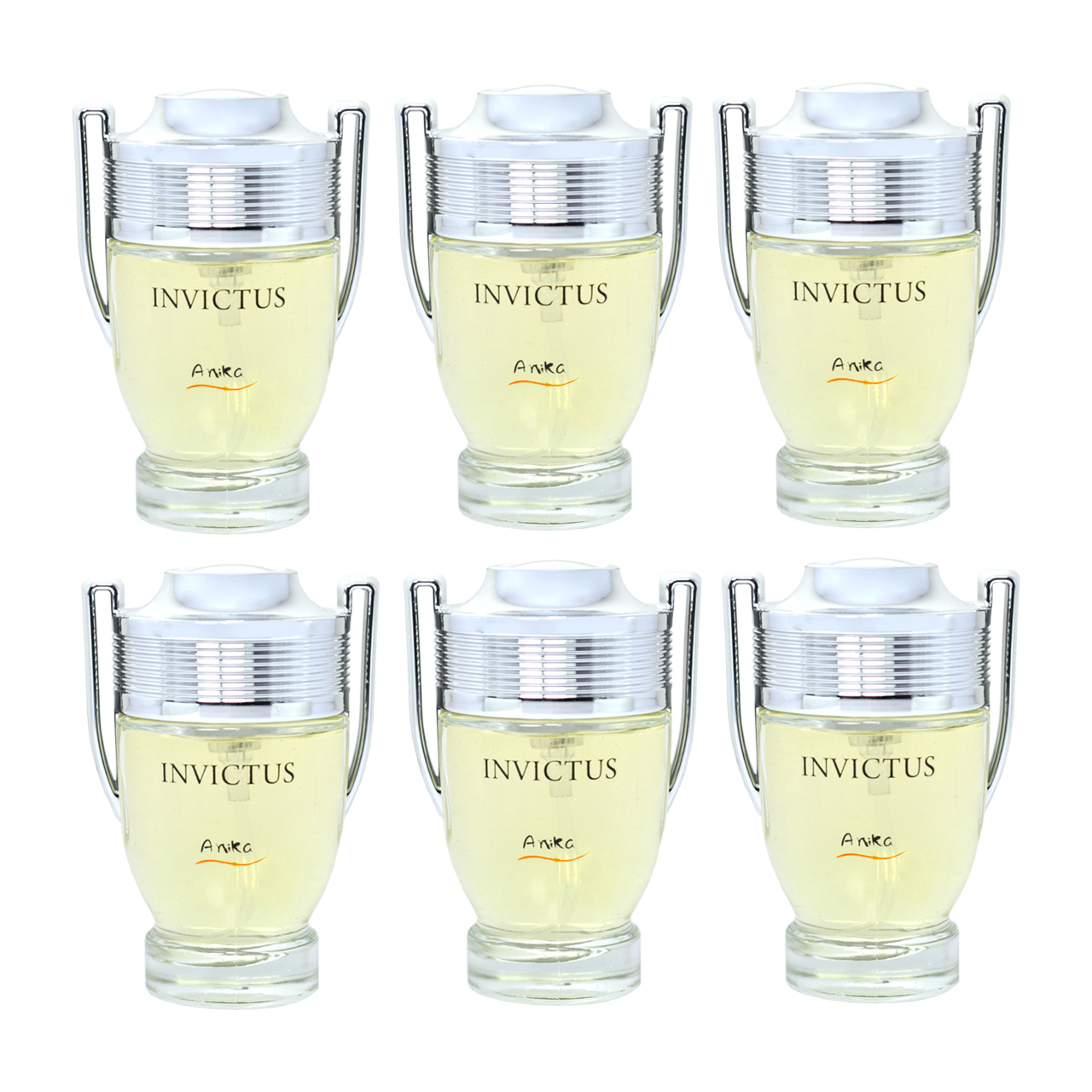 عطر جیبی مردانه آنیکا مدل Invictus حجم 25 میلی‌لیتر مجموعه 6 عددی