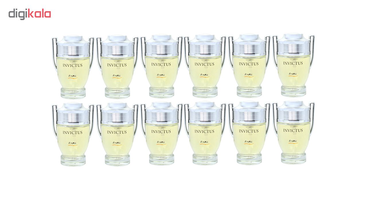 عطر جیبی مردانه آنیکا مدل Invictus حجم 25 میلی‌لیتر مجموعه 12 عددی