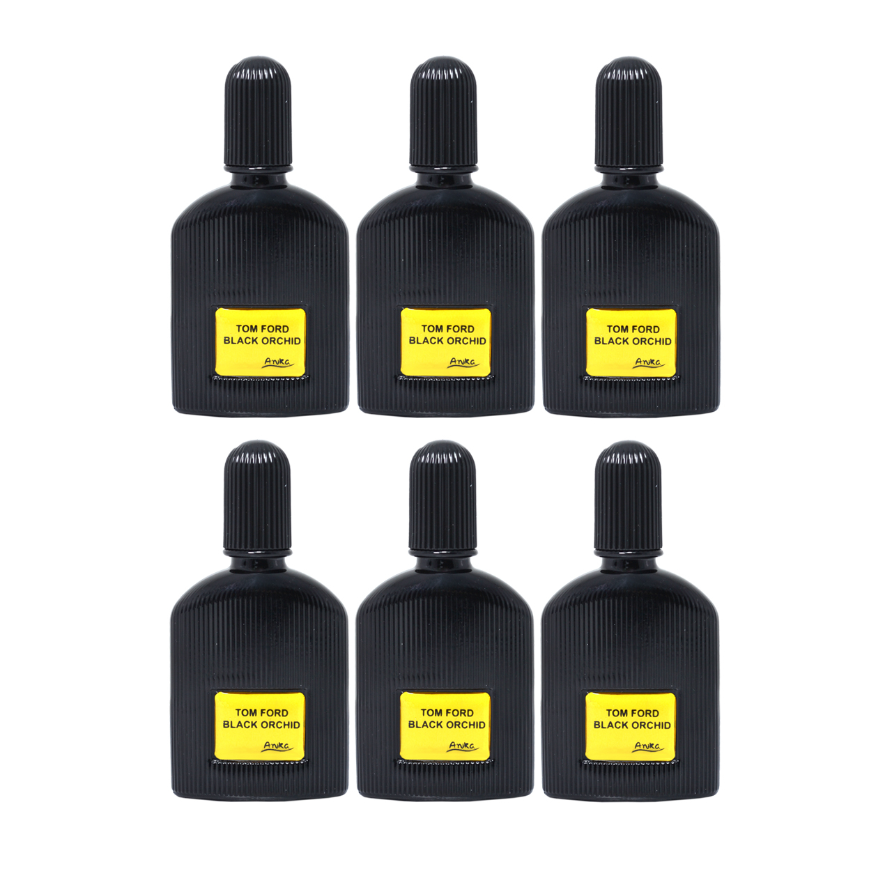 عطر جیبی مردانه آنیکا مدل Tom ford حجم 25 میلی‌لیتر مجموعه 6 عددی