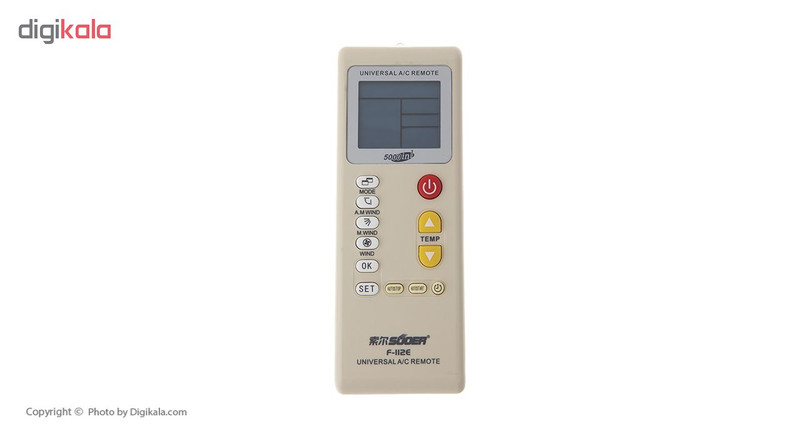 ریموت کنترل مدل F-112E مناسب برای کولر گازی