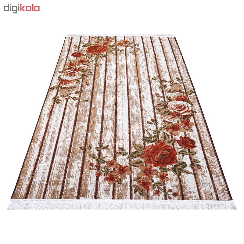 گلیم ماشینی دنیای فرش طرح نارگل گلیم ماشینی دنیای فرش طرح نارگل