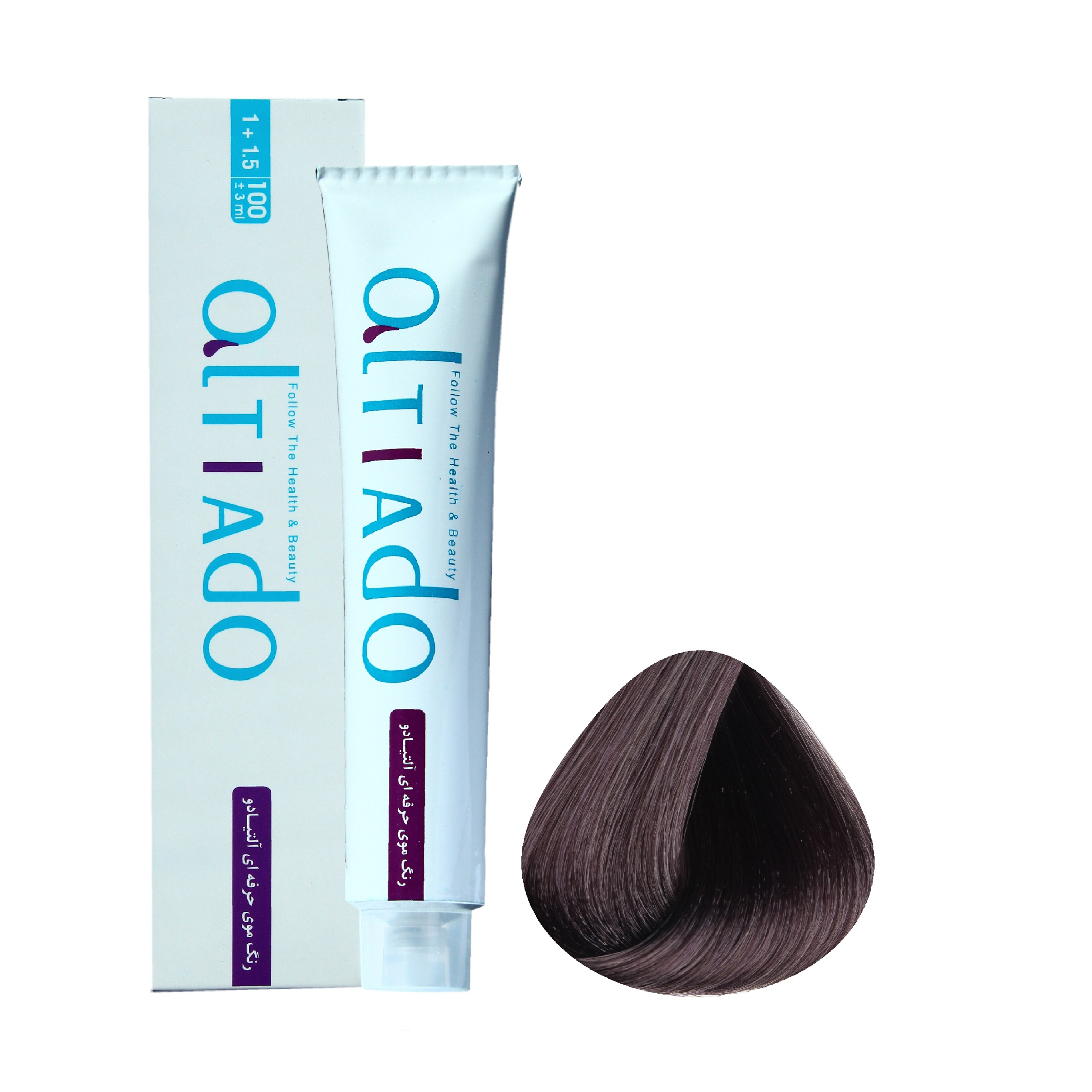 رنگ مو آلتیادو مدل B611 شماره 6.11 حجم 100 میلی لیتر رنگ بلوند دودی تیره قوی