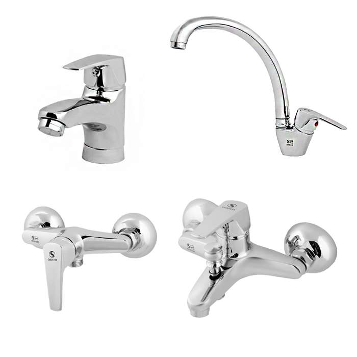 شیرآلات اوشه مدل عقیق کد O1510 مجموعه 4 عددی شیرآلات اوشه مدل عقیق کد O1510 مجموعه 4 عددی