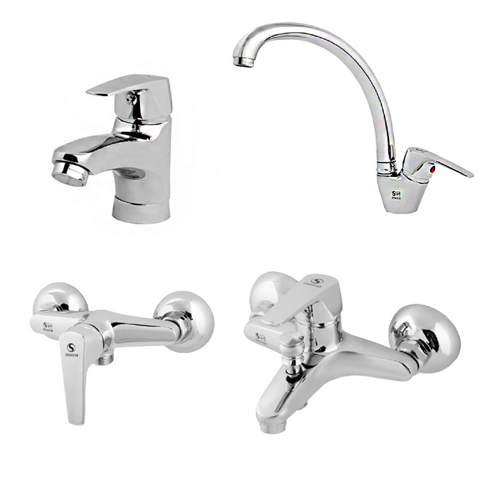 شیرآلات اوشه مدل عقیق کد O1510 مجموعه 4 عددی شیرآلات اوشه مدل عقیق کد O1510 مجموعه 4 عددی