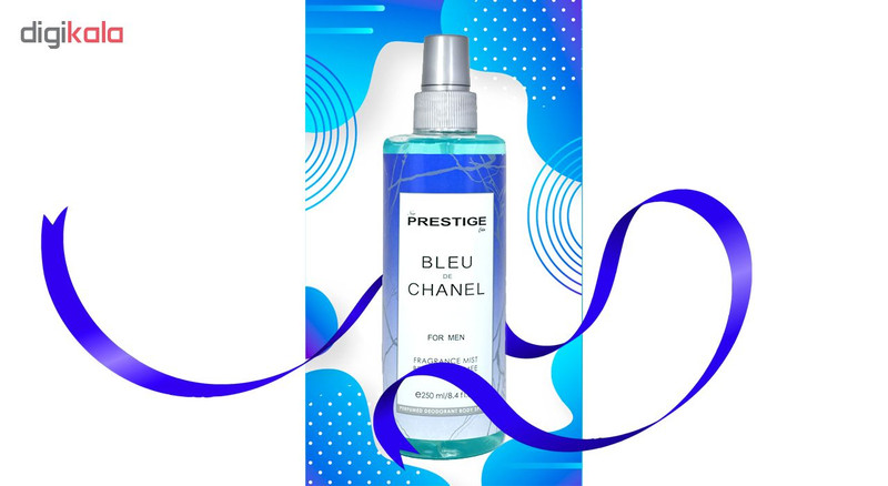 بادی اسپلش مردانه پرستیژ مدل Blue De Chanel حجم 250 میلی لیتر مجموعه 3 عددی