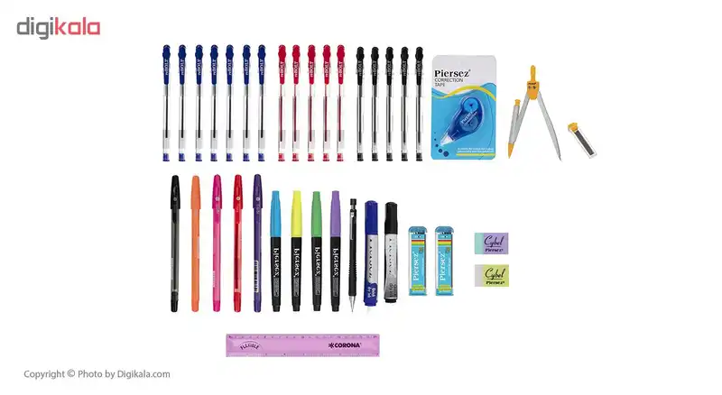 بسته لوازم تحریر کد 020 مجموعه 36 عددی
