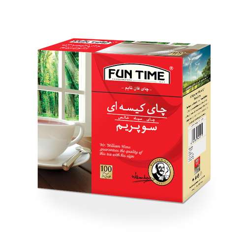 چای کیسه ای فان تایم مدل سوپریم بسته 100 عددی