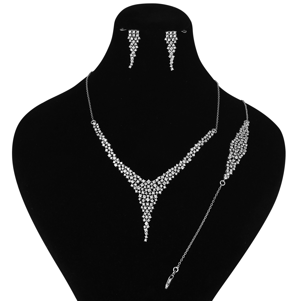 نیم ست نقره زنانه مد و کلاس کد MC-340