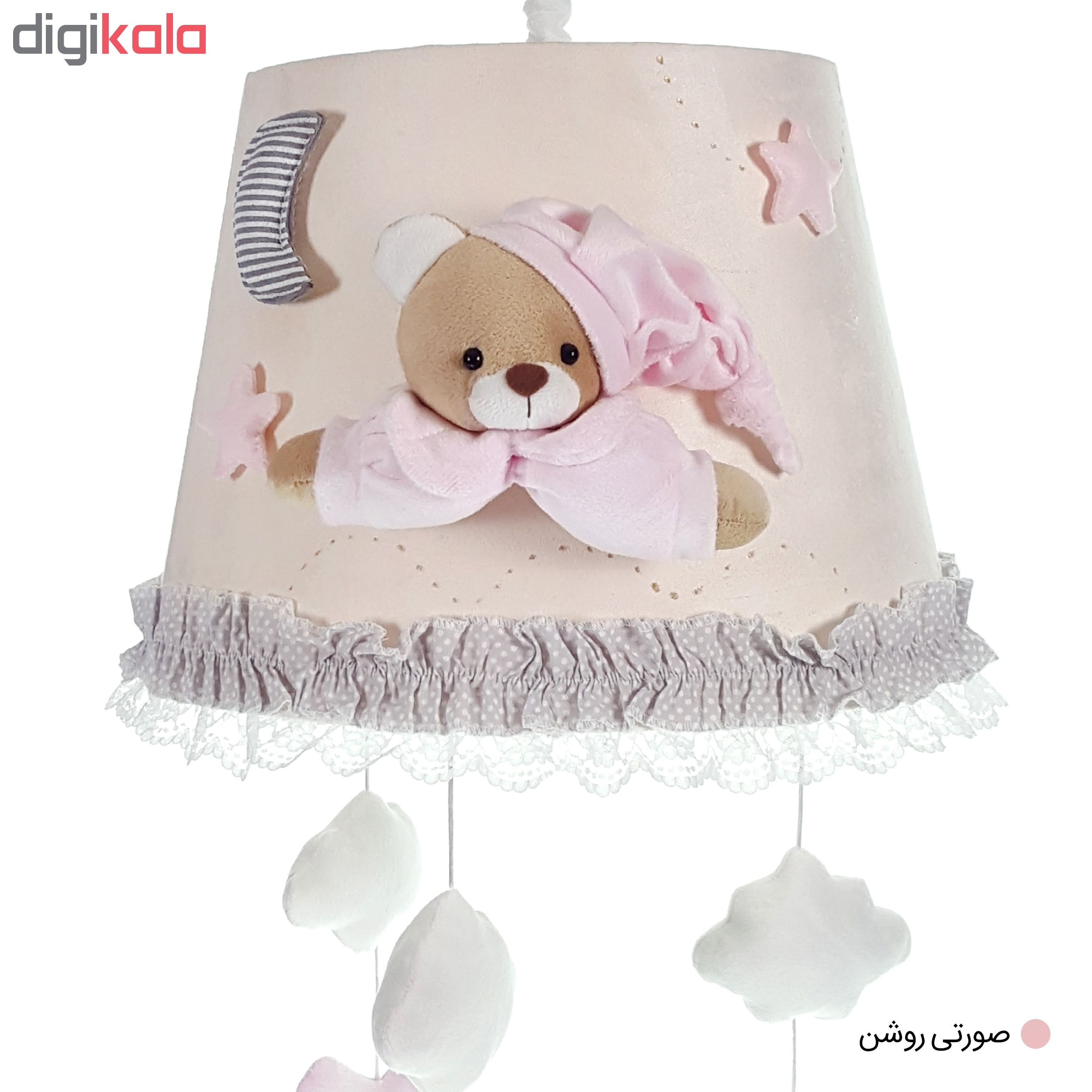 لوستر اتاق کودک طرح خرس نانان کد LMN212