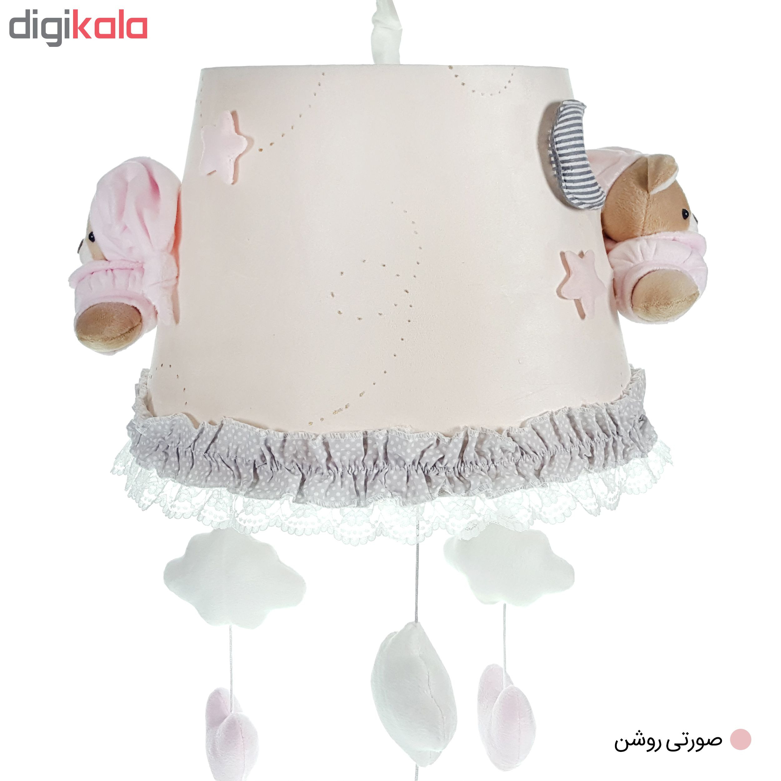 لوستر اتاق کودک طرح خرس نانان کد LMN212