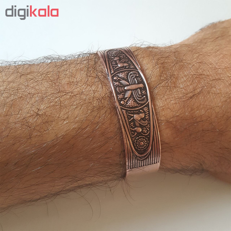 دستبند سیلک رود طرح شیر و عقاب کد JW56