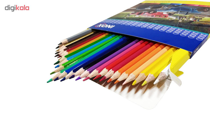 مداد رنگی 24 رنگ اینوکس طرح Old Cars کد 301027