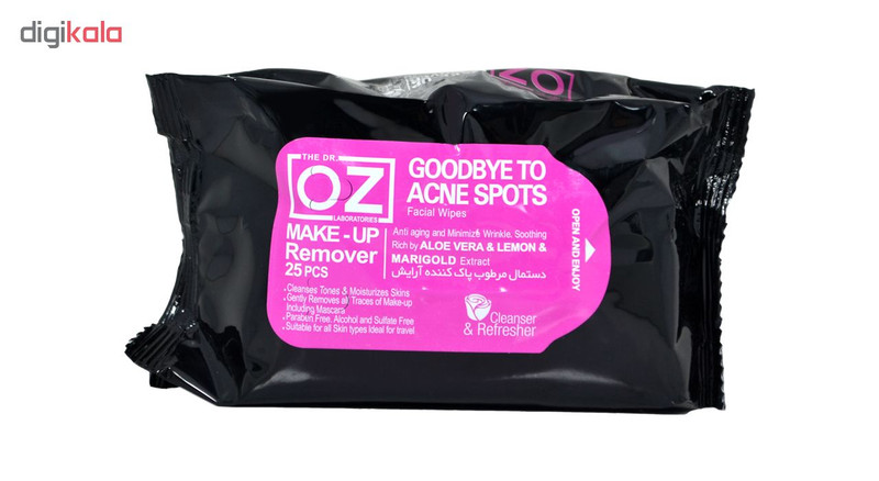 دستمال مرطوب دکتر آز مدل Acne sports مجموعه 6 عددی